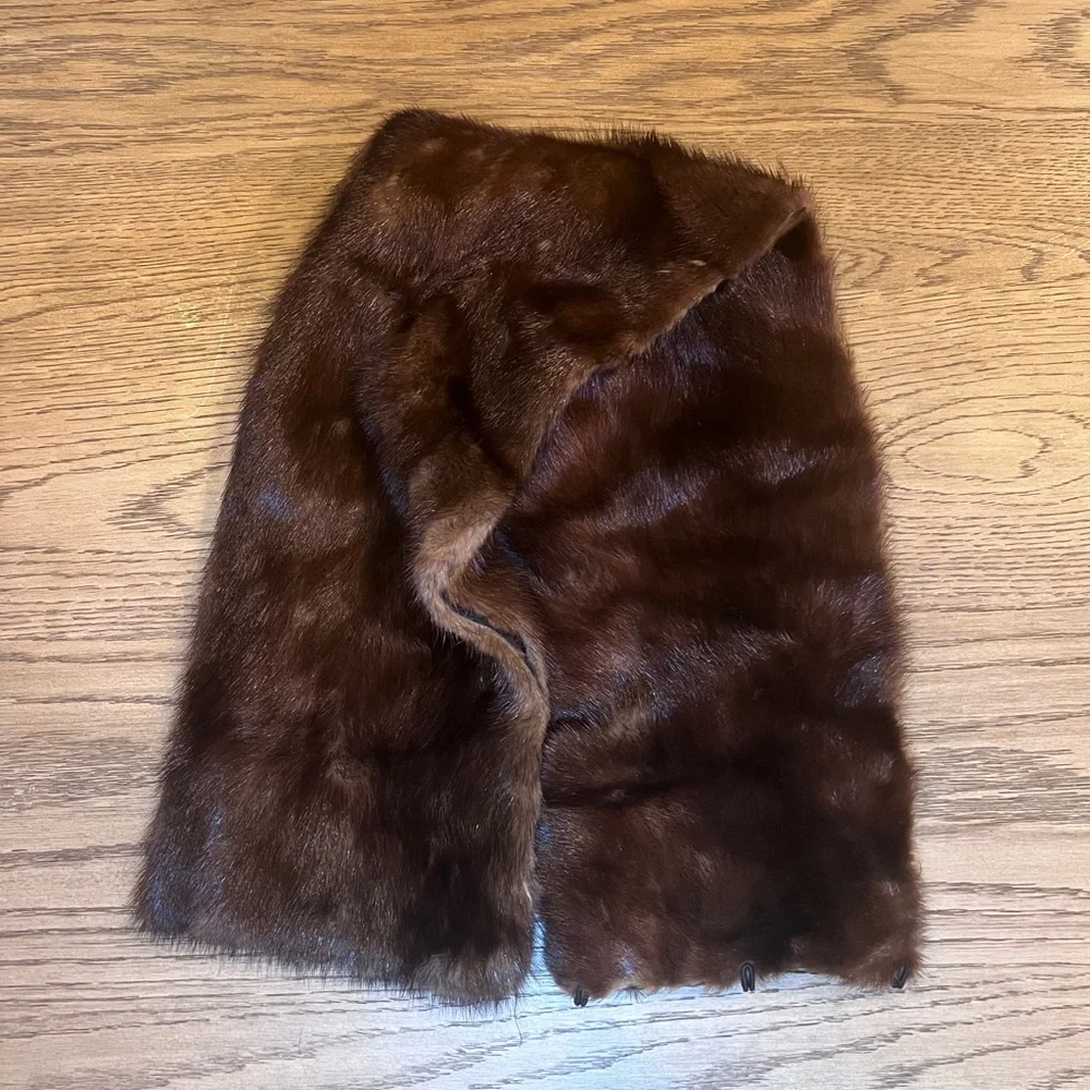 Prada Brown Mink Stole - Picture 3 of 5